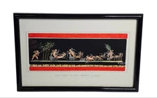 Marie Cirillo Signed Watercolor Gouache Painting Dalla Casa Dei Vettii Pompeiian