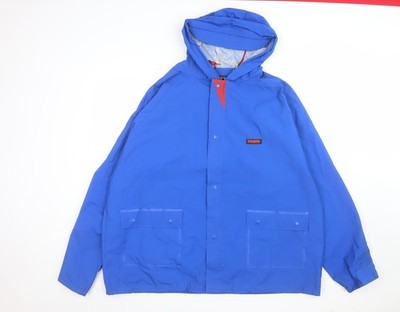 Stearns Regenmantel Jacke Herren blau XL mit Kapuze wasserdicht