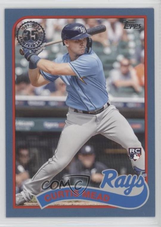 2024 Topps Series 1 1989 Topps Baseball Blue Curtis Mead #89B-85 Rookie RC yk0