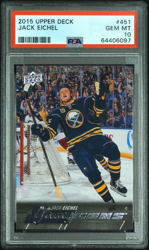 Jack Eichel 2015 Young Guns Rookie #451 PSA 10