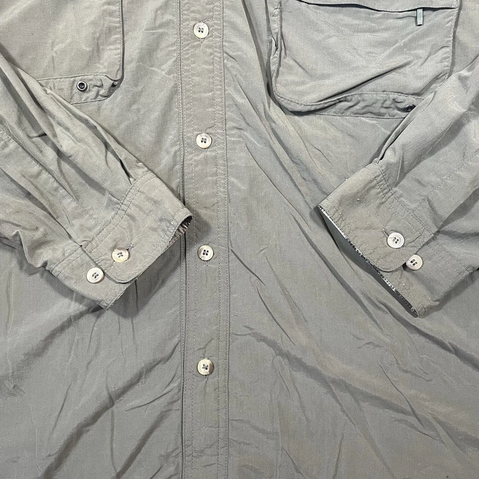 Mossy Oak Green Mesh Camo Vented Fishing Hunting Shirt, Mens size XL.  #6 - Image 2 of 4