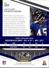 2019 Panini Playoff #250 Jaylon Ferguson Kickoff