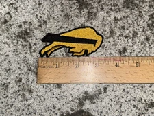 CUSTOM MADE Embroidered Buffalo Bills Patch Iron On or Sew On Gold & Black