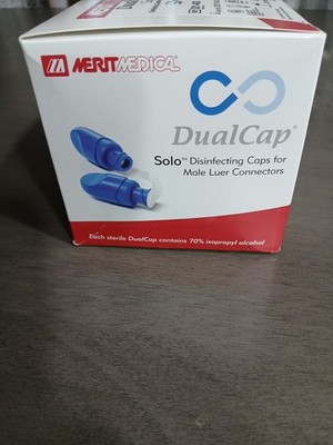 DUALCAP SOLO DISINGECTING CAPS. BOX OF 200 pcs  Exp 2027