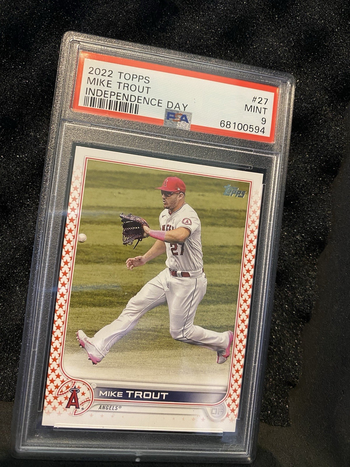 2022 Topps Series 1 - Mike Trout #27 Independence Day /76