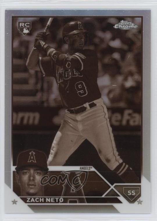 2023 Topps Chrome Update Sepia Refractor Zach Neto #USC34 1b9b