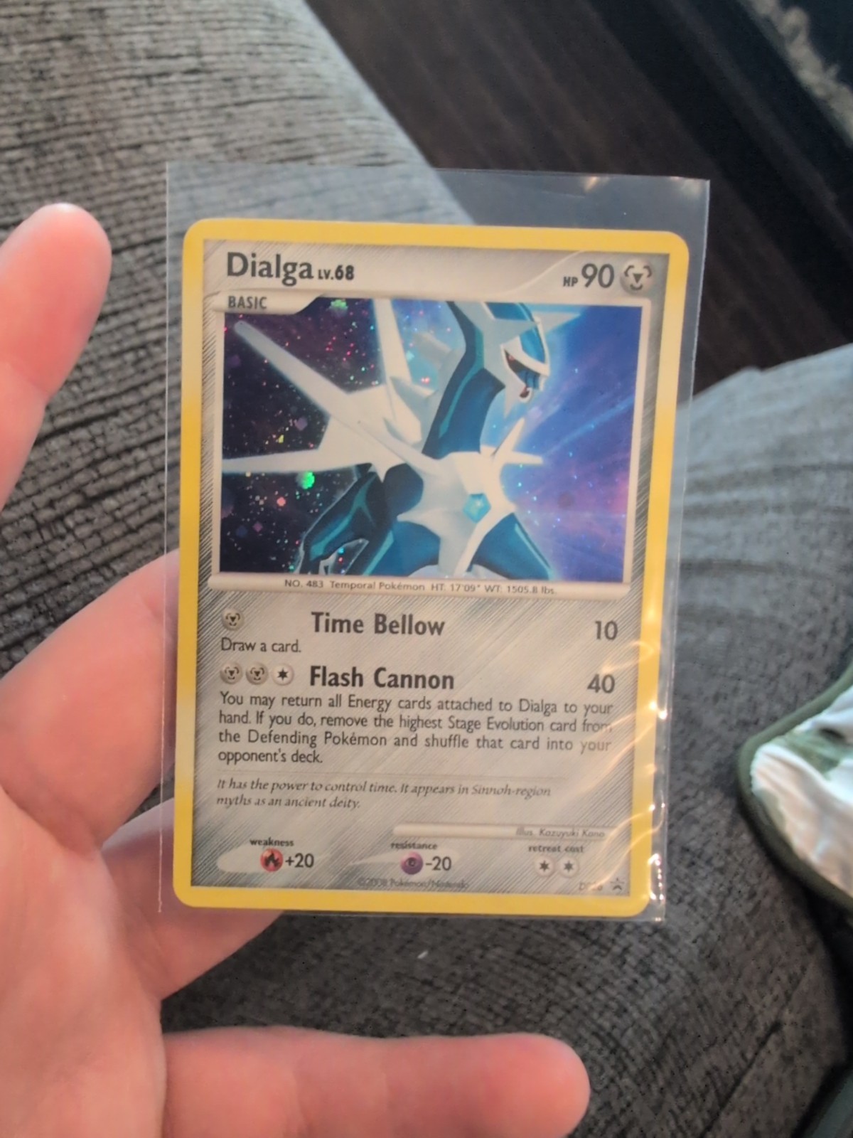 Dialga | 1/130 | Holo | Diamond & Pearl Base Set | Pokemon Card | 2007 | LP 