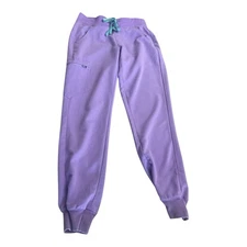 Figs Zamora Women’s Jogger Scrub Pants Purple XS Style W18SW2005 PO 3159