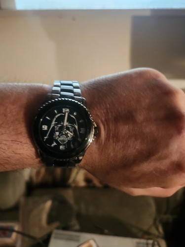 Star Wars.Darth Vader Black And Chrome Wrist Watch