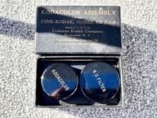 VINTAGE KODAK KODACOLOR ASSEMBLY CINE KODAK MODEL BB F-1.9 ND FILTER SET