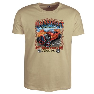 Amerika USA T-Shirt Herren Hot Rod Bikerstyle Route 66 Motiv Motorradtour *1260