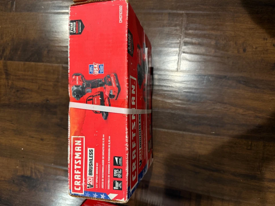 Craftsman V20 BRUSHLESS 1/4 Impact driver kit - Image 2 of 4