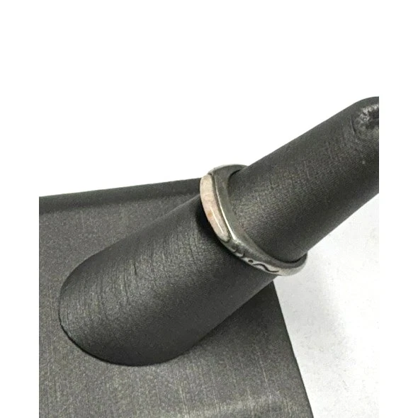 ANILLO BANDA C. POLLACK/RELIOS PLATA ESTERLINA 925 Y CORAL TALLA 6 CIELO Foto 2 de 4