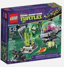 LEGO TEENAGE MUTANT NINJA TURTLES 79100 Kraang Lab Escape Juego Completo RETIRADO