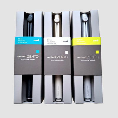 Mitsubishi Uni-ball ZENTO Signature Model Gel Pen Set of 3 Premium