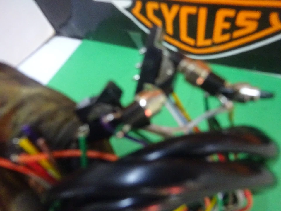 Harley 1973-81 RPL R/L CUBIERTA DE VINILO EXTENDIDA 48" KIT DE CABLEADO DE MANILLAR CON INTERRUPTORES Foto 4 de 4