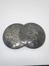 Vintage Sterling Silver 925 Floral Belt Buckles