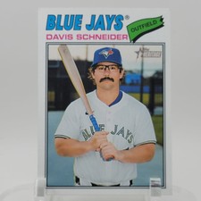 2026 Topps Heritage #224 Davis Schneider Toronto Blue Jays