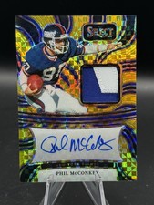 2024 Panini Select Signature Memorabilia Gold /10 Phil McConkey