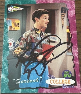 1994 Saved By The Bell College Years DUSTIN DIAMOND #40   Screech   Autograph