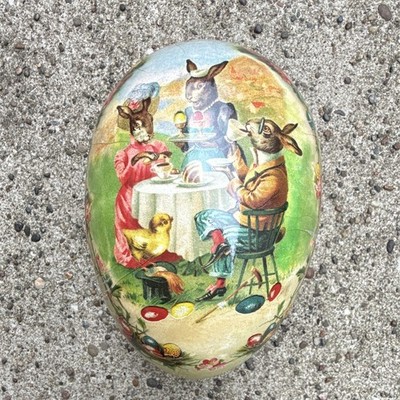 Vintage German Nestler Papier Maché Easter Egg