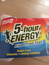 5 Hour Energy Regular Strength BERRY 1.93 oz Shots, Sugar Free, 10 ct