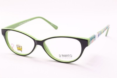 NEW D'AMATO SCHOOL BUS DK241 BLK GRN AUTHENTIC DESIGNER FRAMES SUNGLASSES 44-13