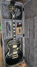 Epiphone Les Paul Chitarra Elettrica Personalizzata HH Nero Oro Hardware