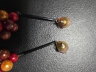 Vintage 1980-90s Dangle Earrings With Clusters Very Colorful — photo 4