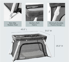 Guava Lotus Travel Crib Portable Lightweight Backpack Design Baby Safe