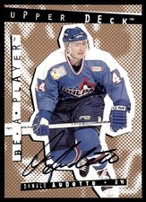 1994-95 Upper Deck Be a Player Autographs Donald Audette Auto Buffalo Sabres #31