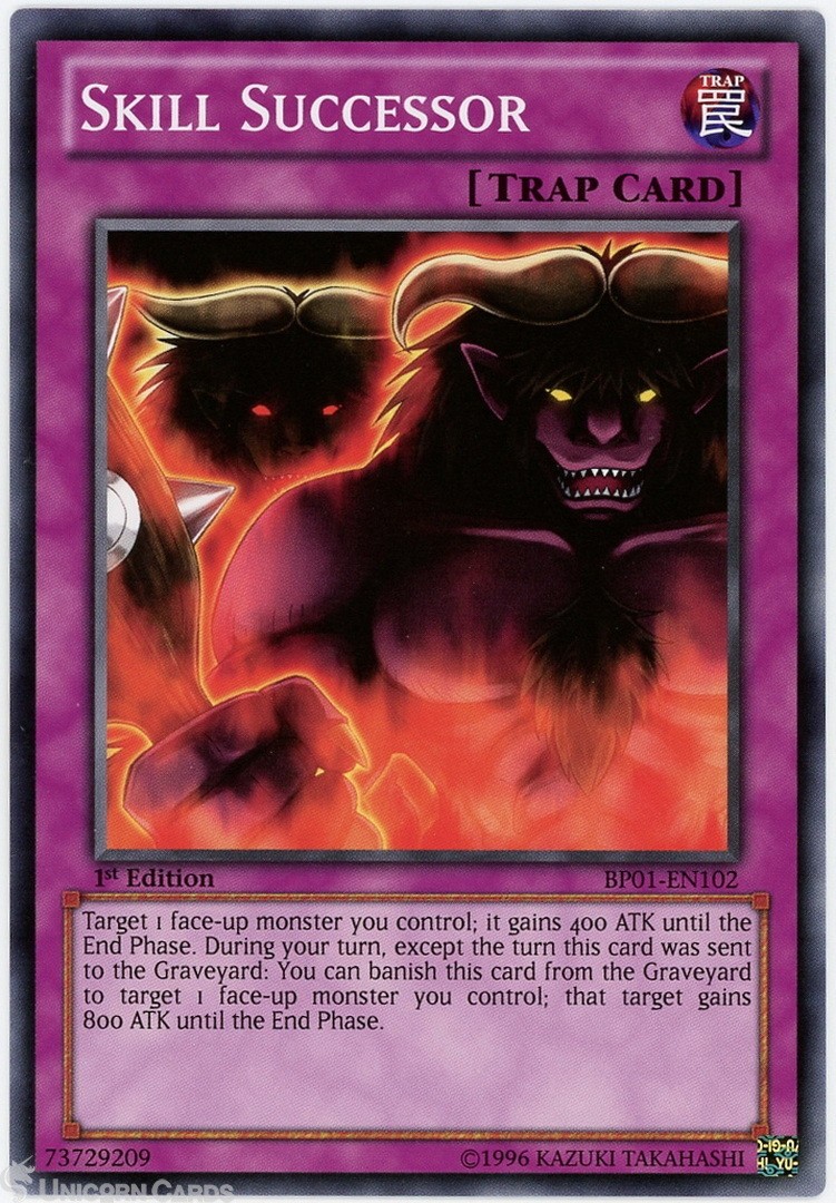 BP01-EN102 Skill Successor : Common 1st Edition Mint YuGiOh Card