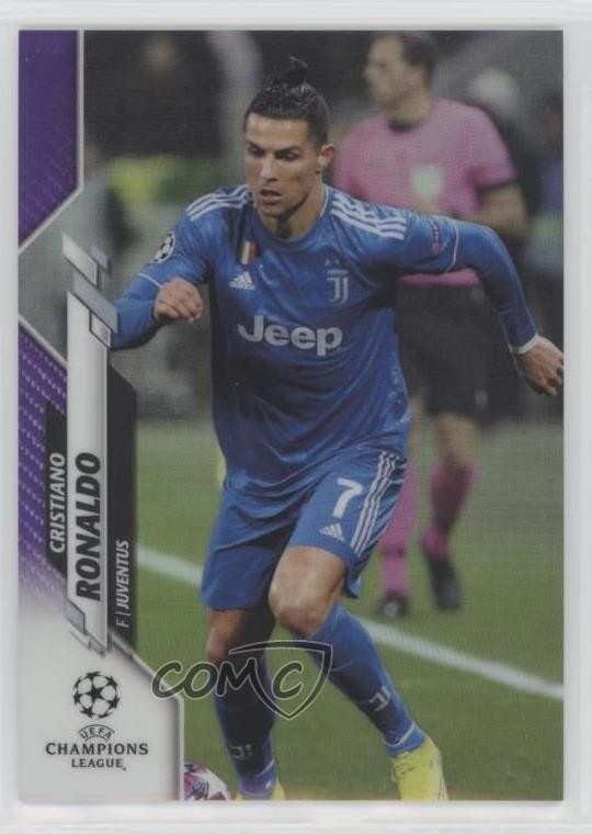 2019-20 Topps Chrome UCL Purple Refractor 175/250 Cristiano Ronaldo #100 0qk2