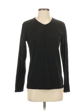 Rylee + Cru Women Black Long Sleeve T-Shirt S