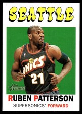 Ruben Patterson 2000-01 Topps Heritage #183 SuperSonics NBA READ FREE SHIPPING