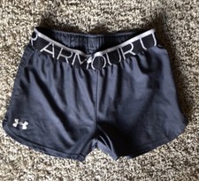 Under Armour Girls' Athletic Grey Shorts Size Youth Medium