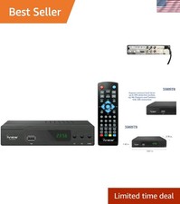 Universal ATSC Converter Box with Built-in Clock: Record Play Media Easily