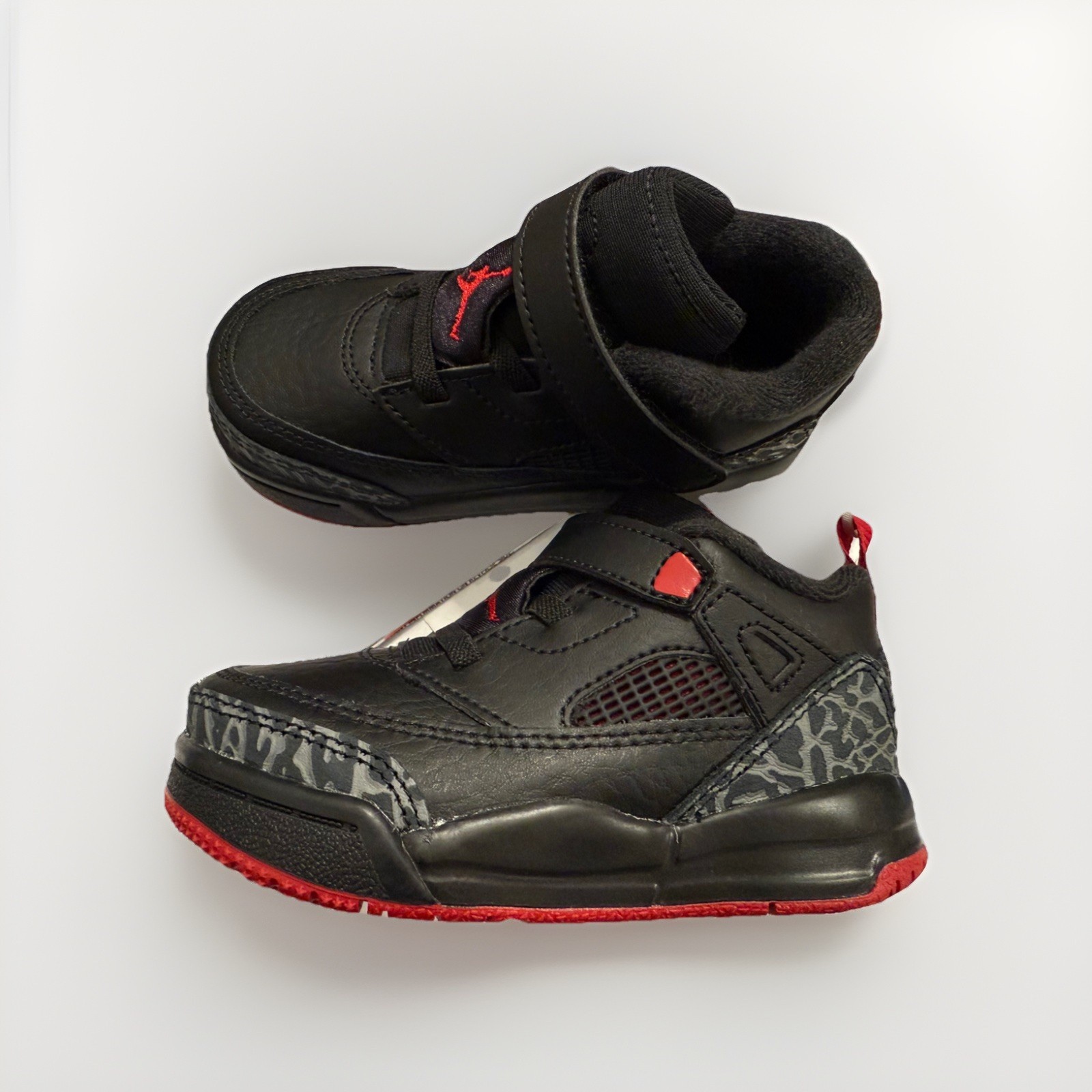 JORDAN SPIZIKE LOW_Toddler BLACK/VARSITY RED FQ3952-006 SIZE 7C / 3yrs Old