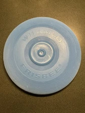 1966 Blue WHAM-O FRISBEE Flying Saucer Disc Original 9 In Diameter. Nice Shape.