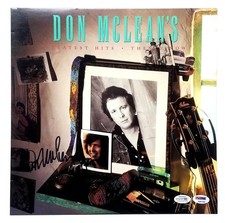 Don McLean Signed Greatest Hits Autographed Record Album LP ACOA PSA