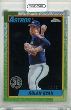 2025 Topps Series 1 Nolan Ryan 90 Topps Chrome Black /10 Rangers
