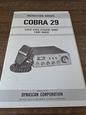 Instruction / Owner's Manual COBRA 29 CB Radio