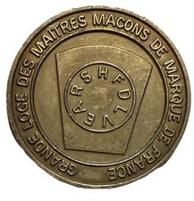 French Masonic Penny Grande Loge Des Maitres Macons De Marque De France