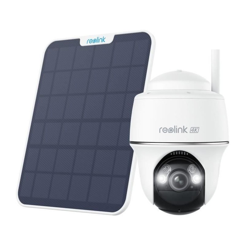 Caméra extérieure Reolink B440 solaire pour surveiller votre jardin et maison