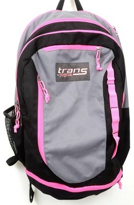 Trans by Jansport Large Black/Pink MEGAHERTZ Backpack T51X School Bag Rucksack