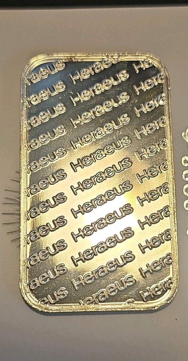Heraeus 1 oz .999 Silver Bar Swiss mint | eBay Heraeus 1 oz .999 Silver Bar Swiss mint | eBay