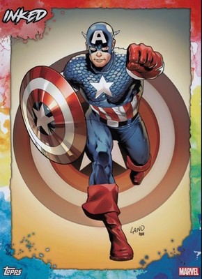 Topps Marvel Collect Inked 23 S2 - Captain America - SR Tilt [Digital]