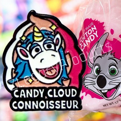   RARE Unicorn Chuck E Cheese Employee Pin  Candy Cloud Connoisseur     