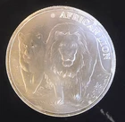 2016 African Lion Republic Of Congo Mint 5000 Francs -0.999 Silver 1 Oz Art Coin