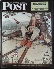 The Saturday Evening Post March 31 1945 Norman Rockwell, Chamberlain "Red House"